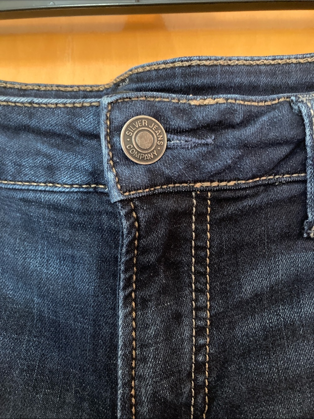 Silver Jeans suki capri Dark Indigo Women size 14w - Picture 3 of 9